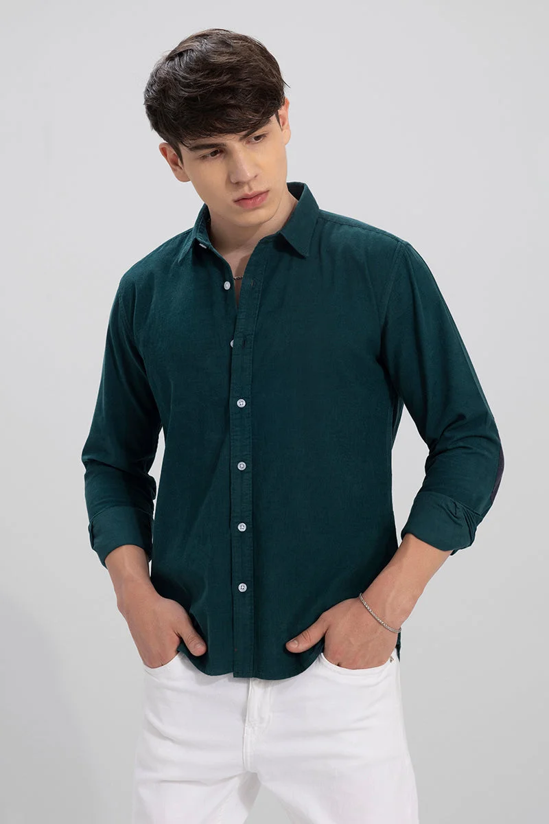 سنيتش Authentic Green Corduroy Shirt